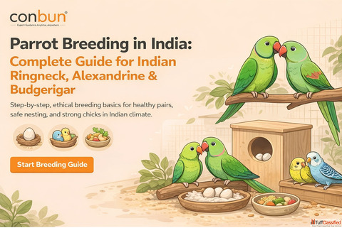 Parrot Breeding in India Complete Guide for Indian Ringneck Alexandrine Budgerigar