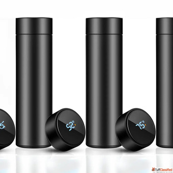 Black Temperature Display Bottles