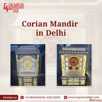 Corian Mandir in Delhi for Elegant and Modern Home Temples