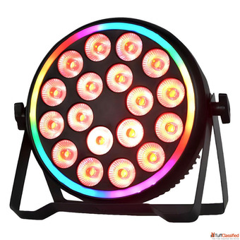 Dynamic Stage Lighting ATi Pro Slim 18x5 LED Par Light with RGB Ring