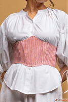 Shop Pink Stripes Violet Corset Belt For Women Online By Odh...