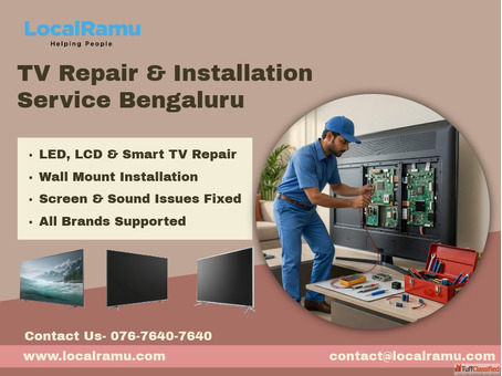Enjoy Seamless Entertainment LocalRamu TV Repair Installation Service in Bengaluru