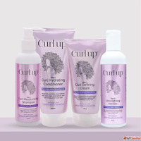 Curly Hair Styling Bundle with Defining Gel Frizz-Free Curl ...
