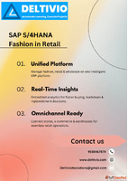 SAP S4HANA Fashion Retail Implementation Services Deltivio E...