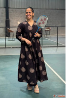 Ajrakh Kurta Set by World of Toji - Handcrafted Elegance for...