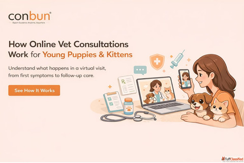 How Online Vet Consultations Work for Puppies Kittens in India
