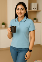 Elegant Polo Collar Formal T Shirt for Office Use