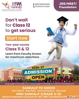 HRM Sankalp is the Top NEET Coaching for Future Doctors