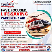 ICU Air Ambulance Services in Delhi - Tridev Air Ambulance