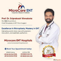 Best ENT Doctor in Hyderabad - Dr. Sriprakash Vinnakota