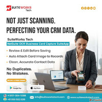 SuiteWorks Tech NetSuite OCR Business Card Capture App Autom...
