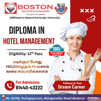Top-Rated Diploma in Hotel Management in Madurai - Boston College
