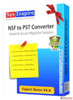 SysInspire NSF to PST Converter