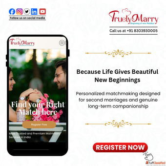Find Your Second Chance at Love No.1 Free Second Marriage Matrimonial Site in India TruelyMarry