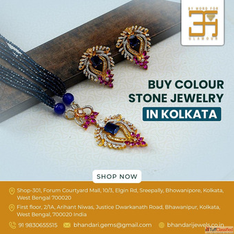 Buy Colour Stone Jewelry in Kolkata- Bhandari Jewels