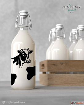 Milk Glass Bottles in Bulk - Chaudhary Glass Pack India