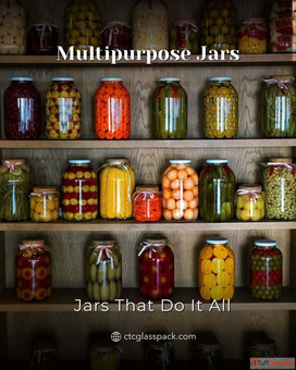 Multipurpose Glass Jars for Food Cosmetics more - Bulk Supply
