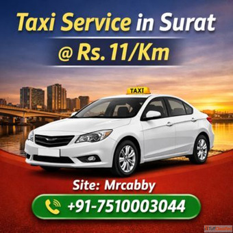 Taxi Service in Surat Book Now Instantly with Mrcabby
