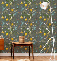 Removable Peel and Stick Black and White Modern Wallpaper Ar...