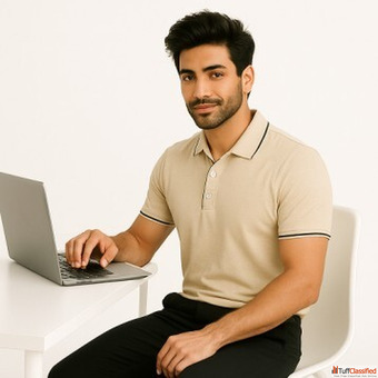 Modern Neck Polo T Shirt for Men Smart Fit Design