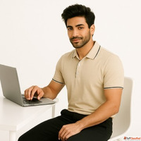 Modern Neck Polo T Shirt for Men Smart Fit Design