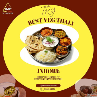 Try Best Veg Thali In Indore BJT Ke Samose