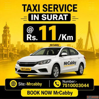 MrCabby Top One Taxi Service in Surat for Affordable Rides