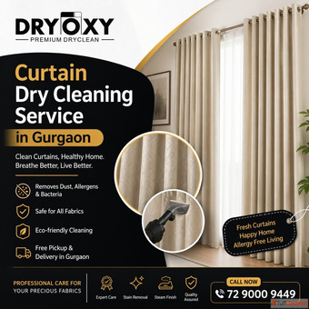 Curtain Dry Cleaning Service in Gurgaon