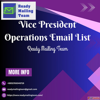 Reach Top Decision-Makers with Ready Mailing Team's VP of Operations Email Address List