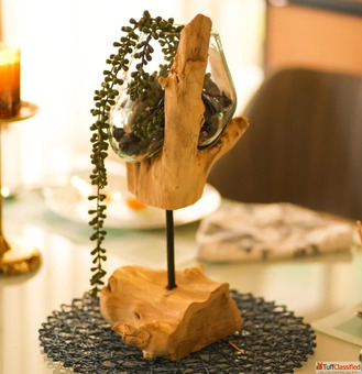 Stick Glass Roots Table Vase Decor for Rustic Sophistication