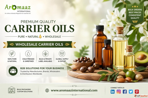 Wholesale Carrier Oils Pure Cold-Pressed Oils for Bulk Buyers