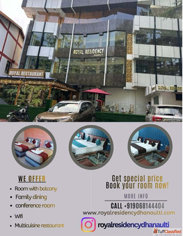 Why Royal Residency Dhanaulti is Best Hotel Stay