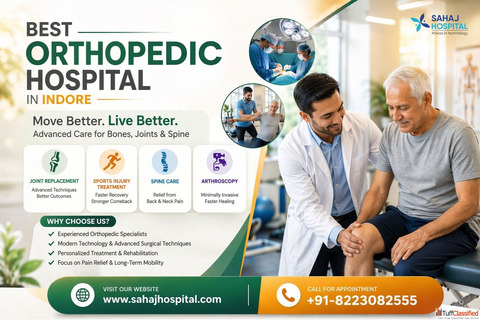 Best Orthopedic Hospital in Indore - Sahaj Hospital