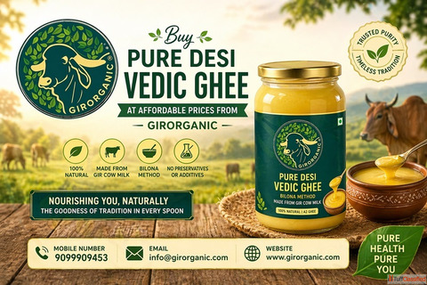 Buy Pure Desi Vedic Ghee at Affordable Prices from GirOrganic