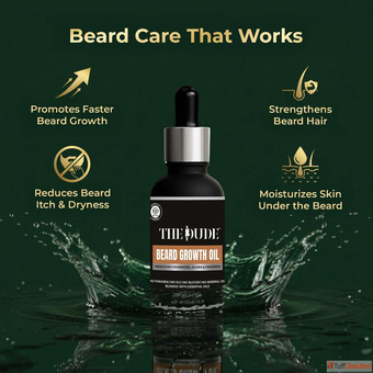 Beard Growth Oil for Men for Thicker Fuller Beard
