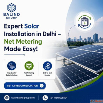 Expert Solar Installation Company in Delhi with Net Metering Support