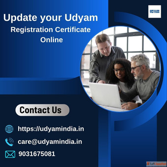 Update your Udyam Registration Certificate Online