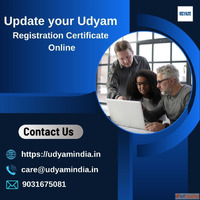 Update your Udyam Registration Certificate Online