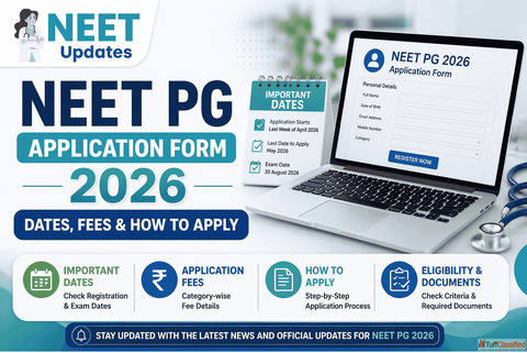 NEET PG 2026 Form Out Soon - Apply in Last Week of April