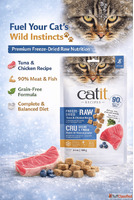 Best Food for Cat Catit Freeze Dried Tuna Chicken Recipe Pre...
