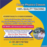 physics online tutor for class 9101112iitneet