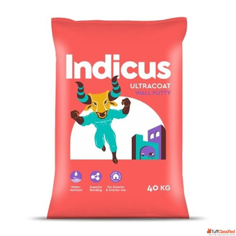 Ultracoat Wall Putty Water-Resistant Base for Smooth Paint Finish - Indicus Paints