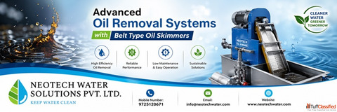Advanced Oil Removal Systems with Belt Type Oil Skimmers by Neotech Water Solutions