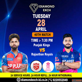Punjab Kings vs Rajasthan Royals - DiamondExch ID.