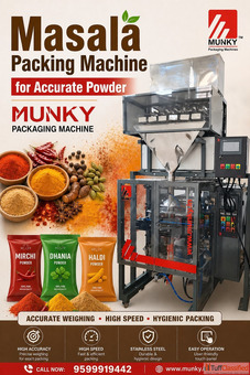 Masala Packing Machine for Accurate Powder - Munky Packaging Machine