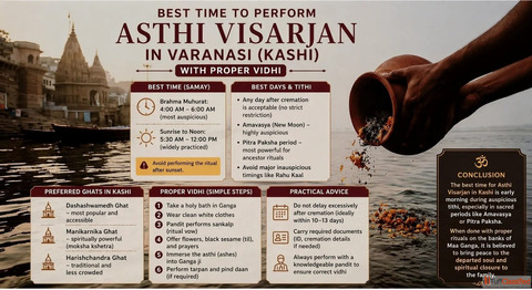 Best Time to Perform Asthi Visarjan in Varanasi Kashi with Proper Vidhi