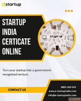 STARTUP INDIA CERTIFICATE ONLINE