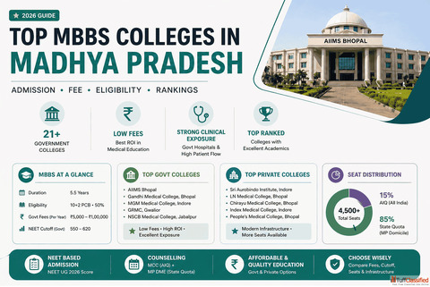 MBBS Colleges in Madhya Pradesh - Fees Cutoff Admission 2026