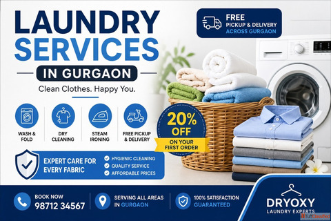 Top Laundry Service in Gurgaon with Free Pickup Delivery