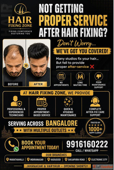 Not getting proper service after hair fixing